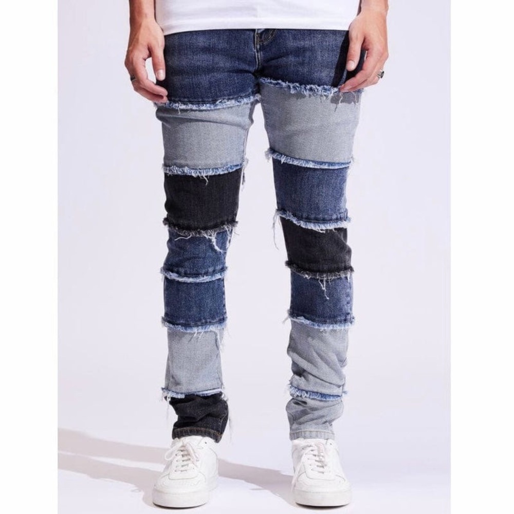 EMBELLISH FIGUEROA STACKED DENIM (BLUE WASH SIZE 30